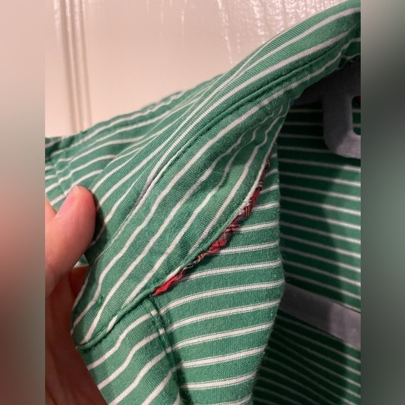 Polo Ralph Lauren golf Pima cotton green white stripe  polo - Picture 5 of 10